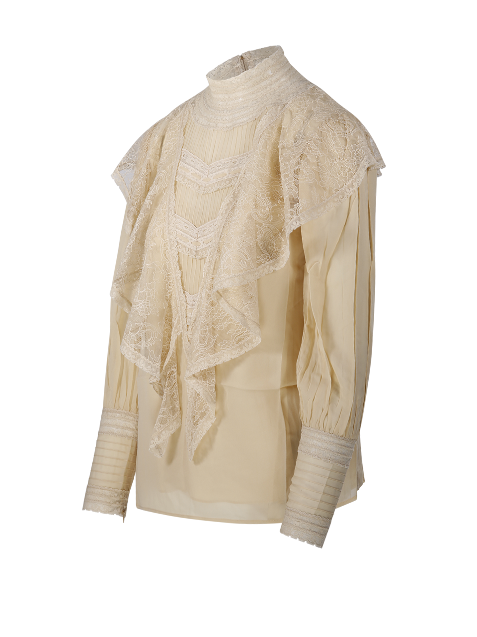 WOMAN ZIMMERMANN NUDE VISCOSE MOMENTUM WATERFALL BLOUSE
