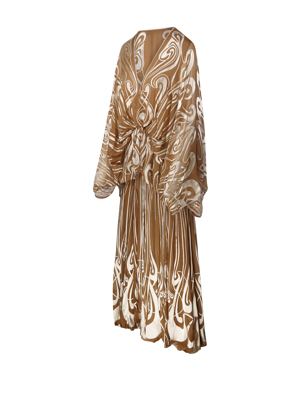 WOMAN ZIMMERMANN ORANGE VISCOSE MOMENTUM BURNOUT BUBBLE GOWN