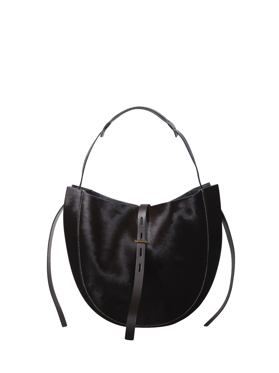 WOMAN MINOBOSSI BROWN LEATHER LIZ BAG