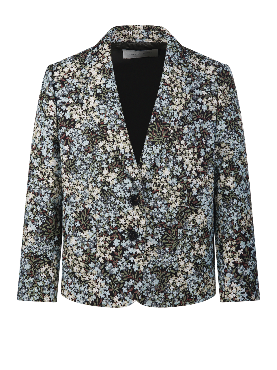 WOMAN DRIES VAN NOTEN BLUE POLYESTER BAMIS JACKET