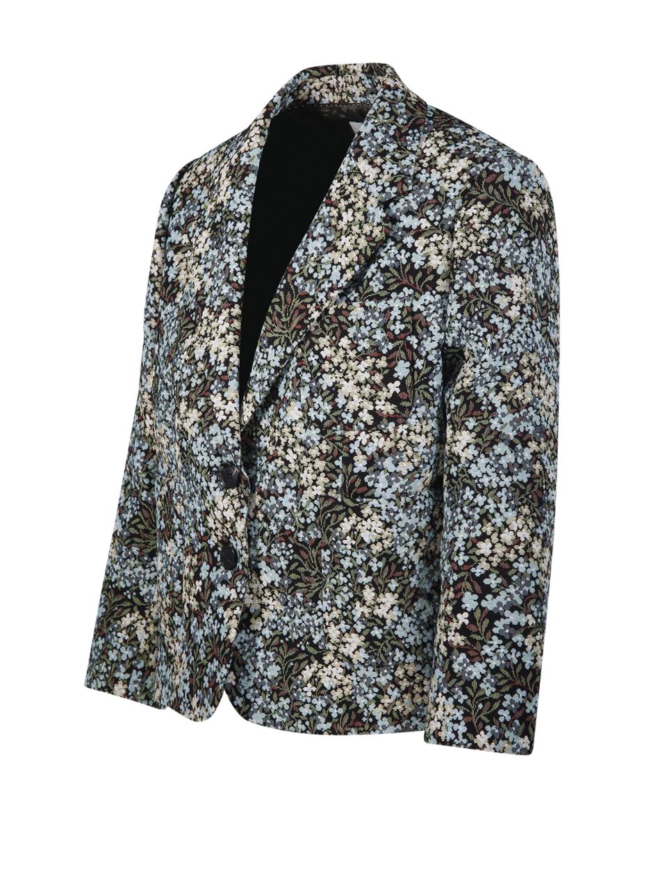 WOMAN DRIES VAN NOTEN BLUE POLYESTER BAMIS JACKET