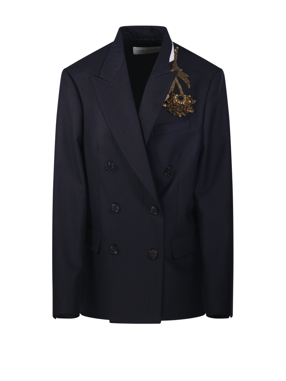 WOMAN DRIES VAN NOTEN BLUE WOOL BARRYSTA JACKET