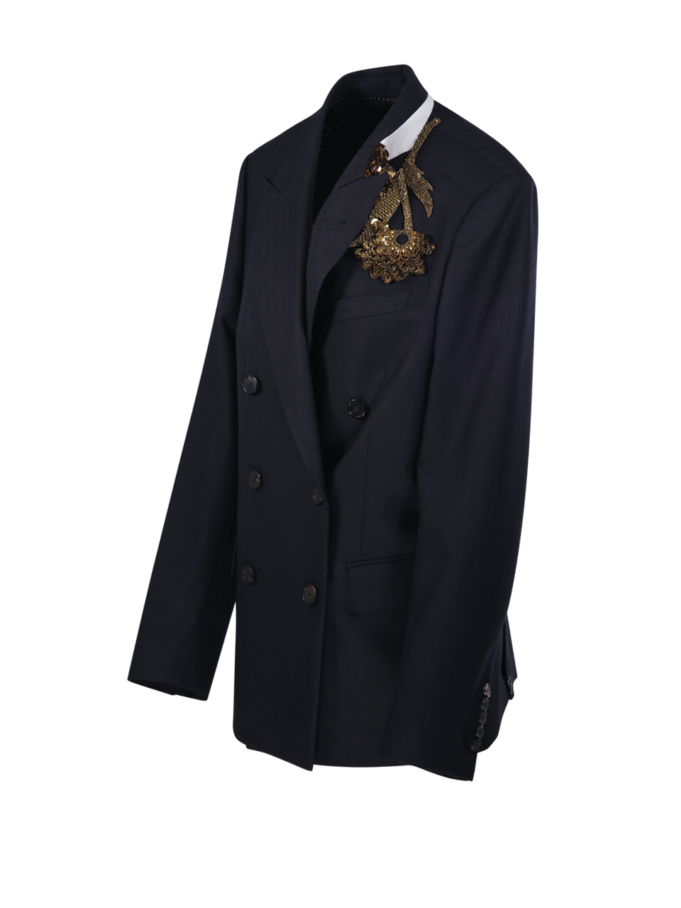 WOMAN DRIES VAN NOTEN BLUE WOOL BARRYSTA JACKET