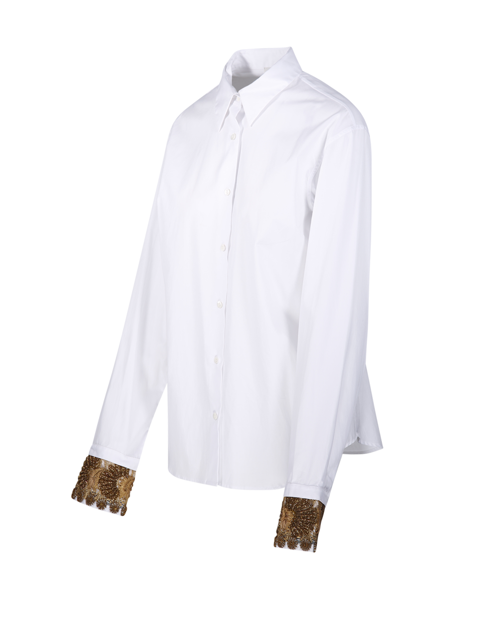 WOMAN DRIES VAN NOTEN WHITE COTTON CHLORIS SHIRT