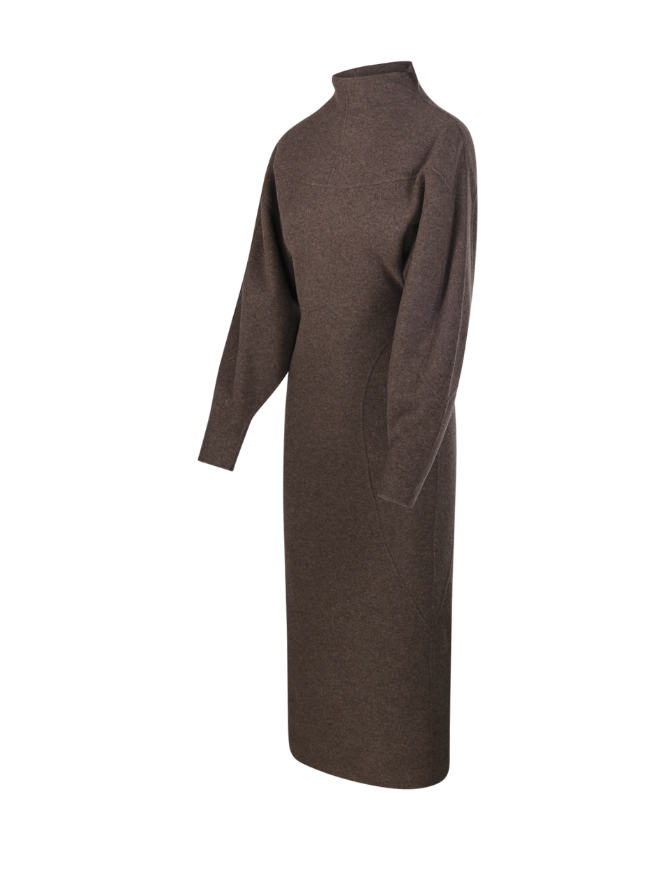 WOMAN MAXMARA BROWN VIRGIN WOOL TENUTA DRESS