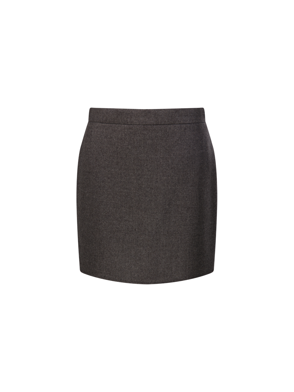WOMAN MAXMARA BROWN VIRGIN WOOL ACINOSO MINI SKIRT