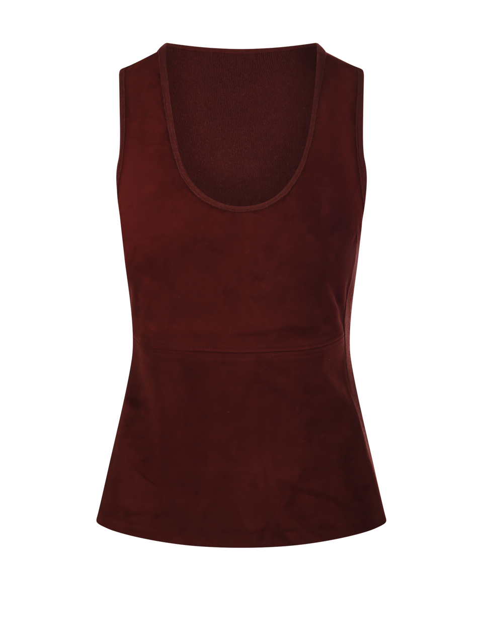 WOMAN MAXMARA BROWN VIRGIN WOOL ACCORDO TOP 