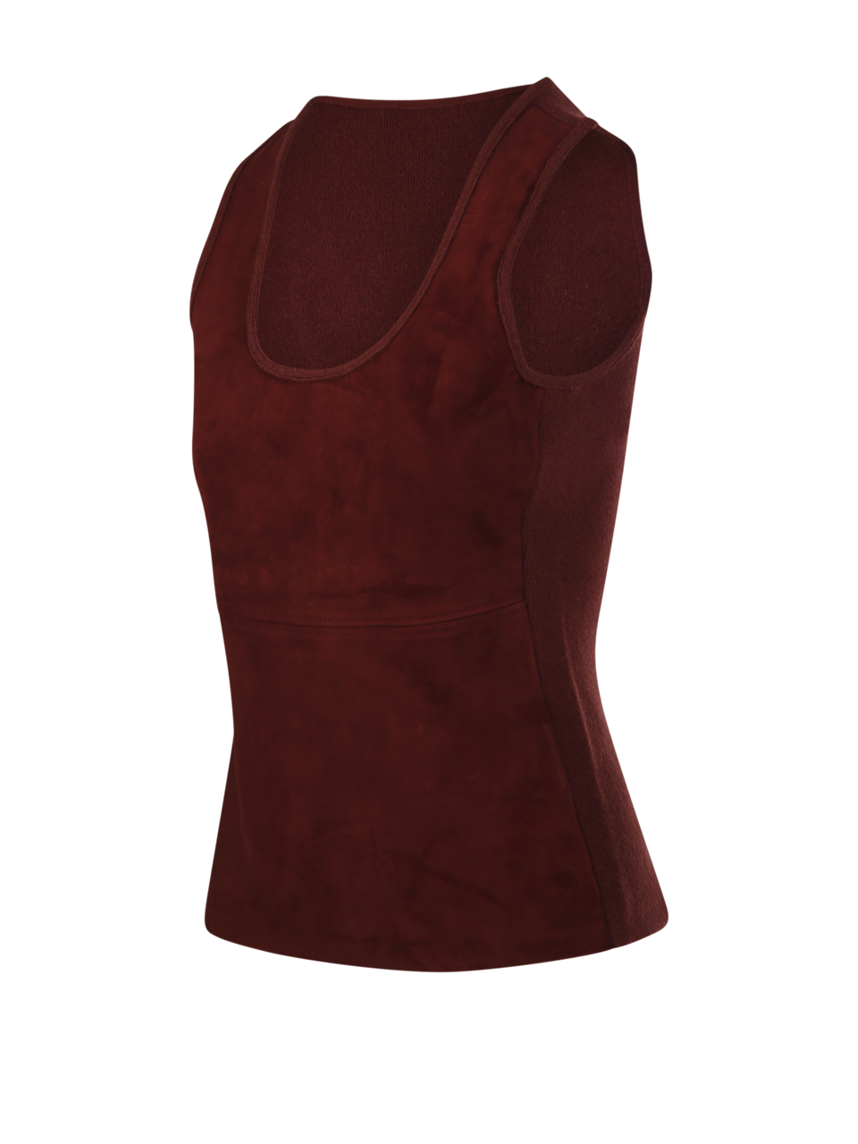 WOMAN MAXMARA BROWN VIRGIN WOOL ACCORDO TOP 