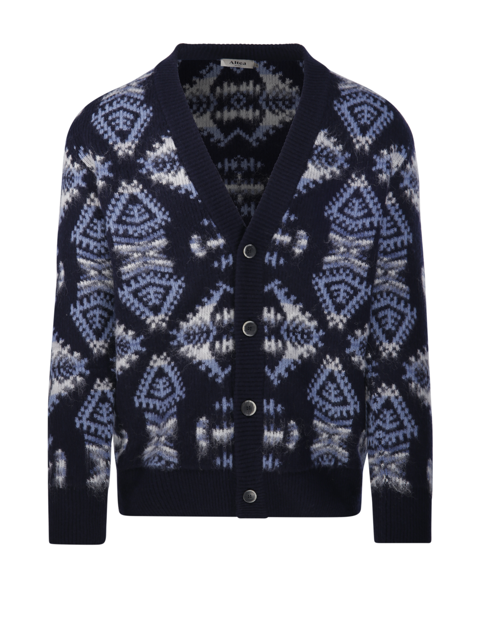 MEN ALTEA BLUE VIRGIN WOOL SWEATER