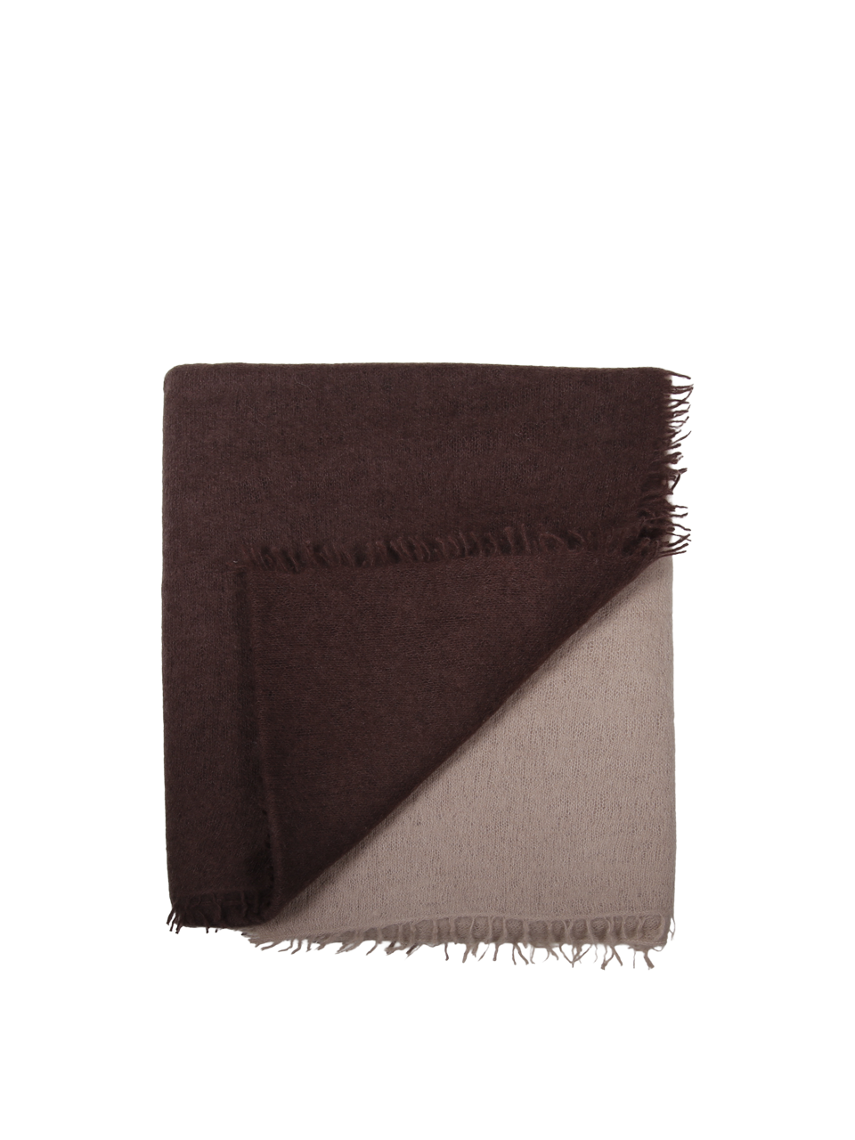WOMAN MOULETA BROWN CASHMERE SCARF