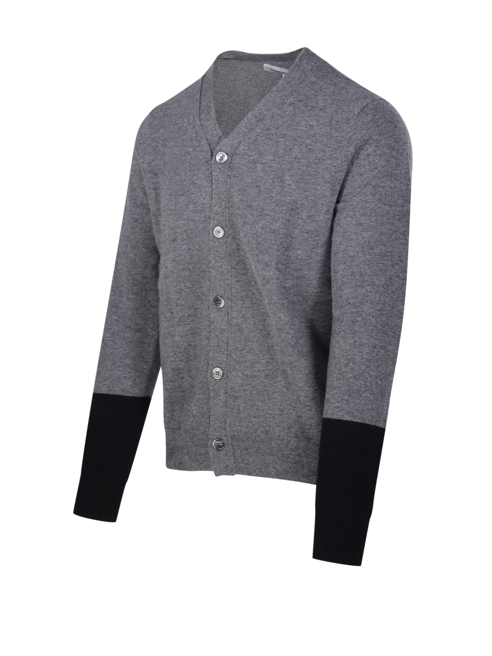MEN COMME DES GARCONS FOREVER GREY WOOL CARDIGAN