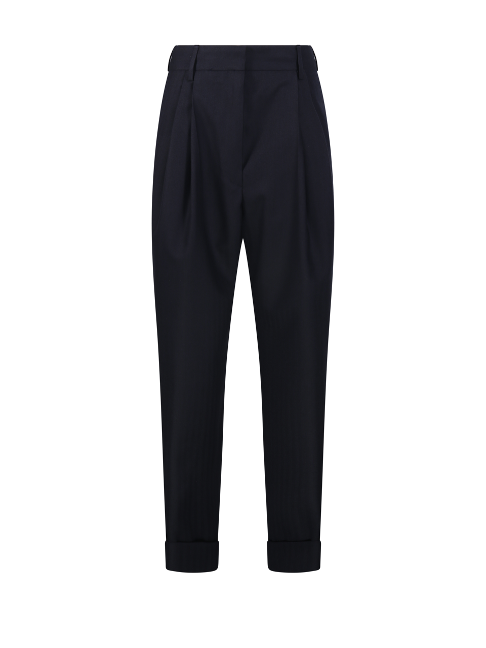 WOMAN DRIES VAN NOTEN BLUE WOOL PARTAN PANT