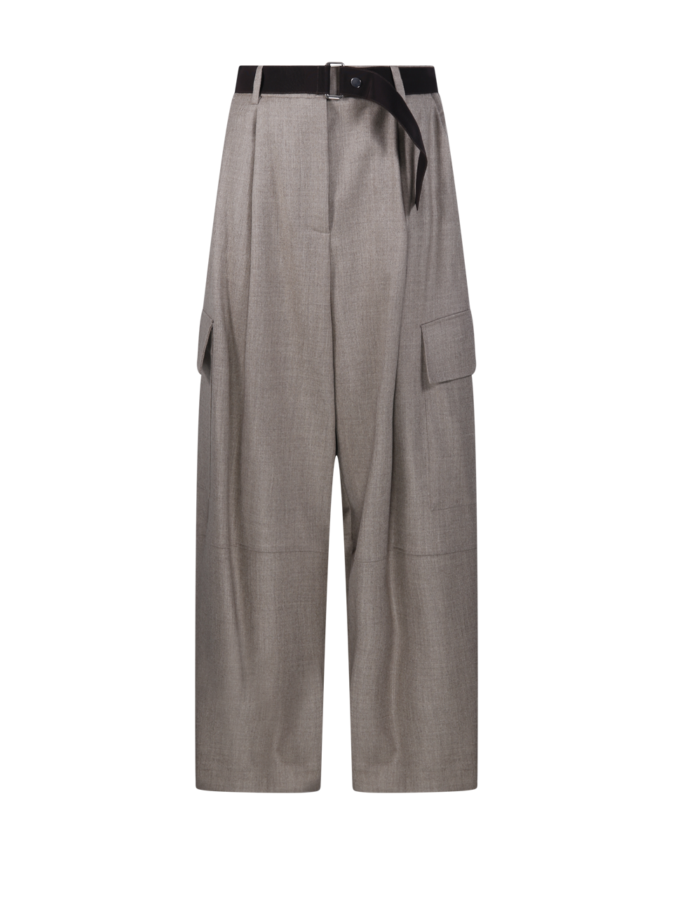 DONNA PAROSH PANTALONI IN LANA VERGINE NUDE 