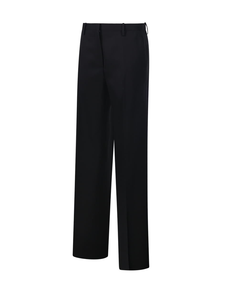 WOMAN FENDI BLACK VIRGIN WOOL TROUSER