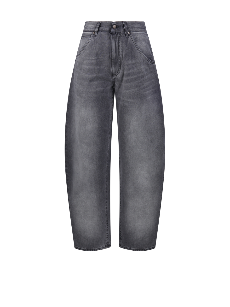 WOMAN DARKPARK GREY COTTON KHRIS BARREL LEG DENIM JEANS