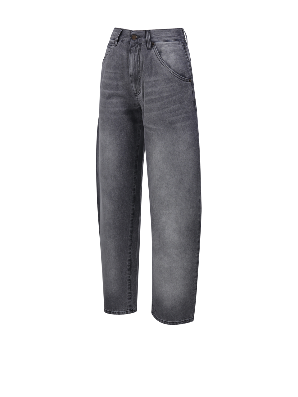 WOMAN DARKPARK GREY COTTON KHRIS BARREL LEG DENIM JEANS