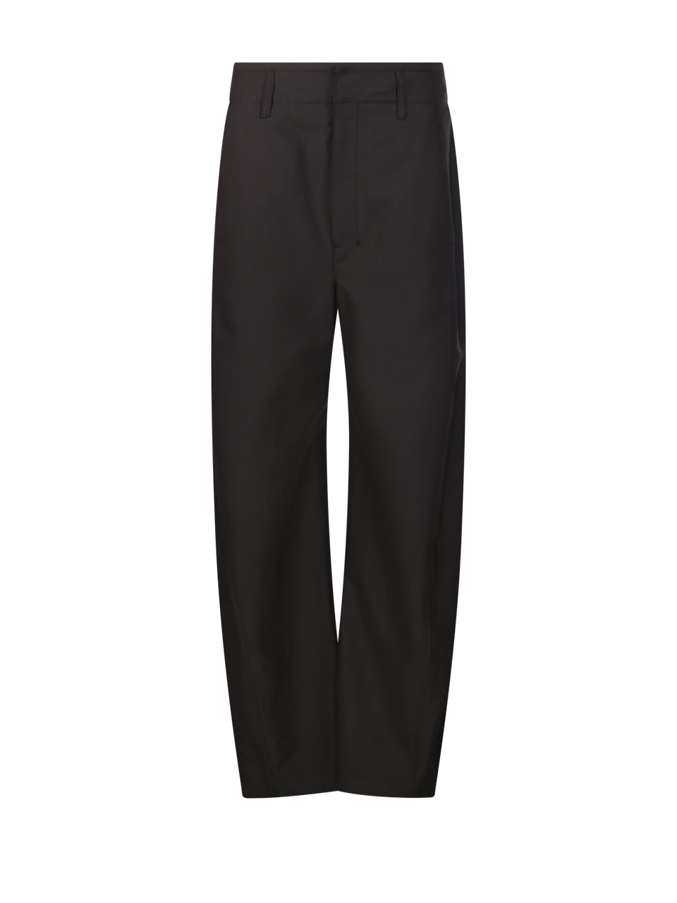 DONNA LEMAIRE PANTALONI LARGHI IN COTONE MARRONE
