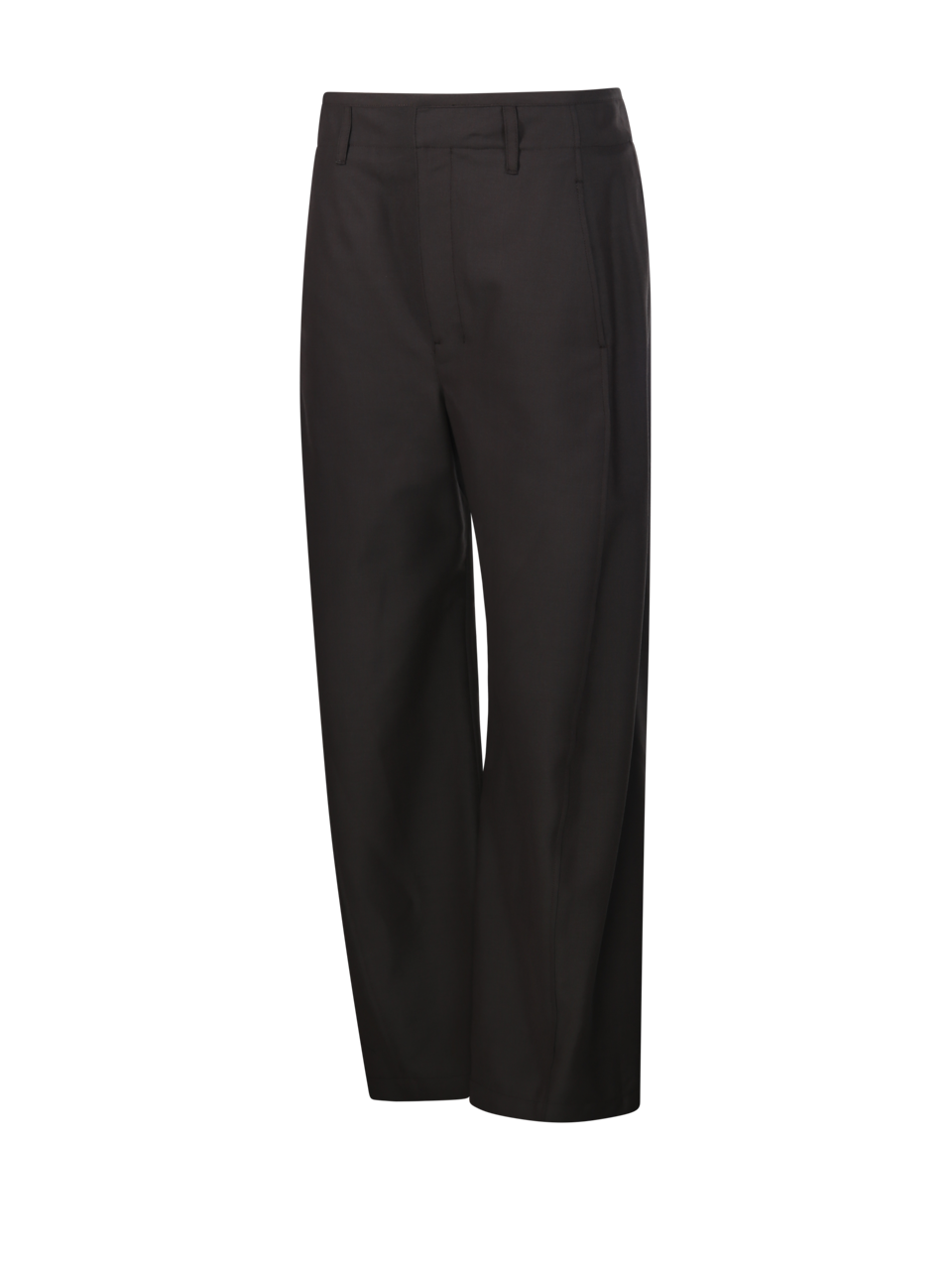 DONNA LEMAIRE PANTALONI LARGHI IN COTONE MARRONE