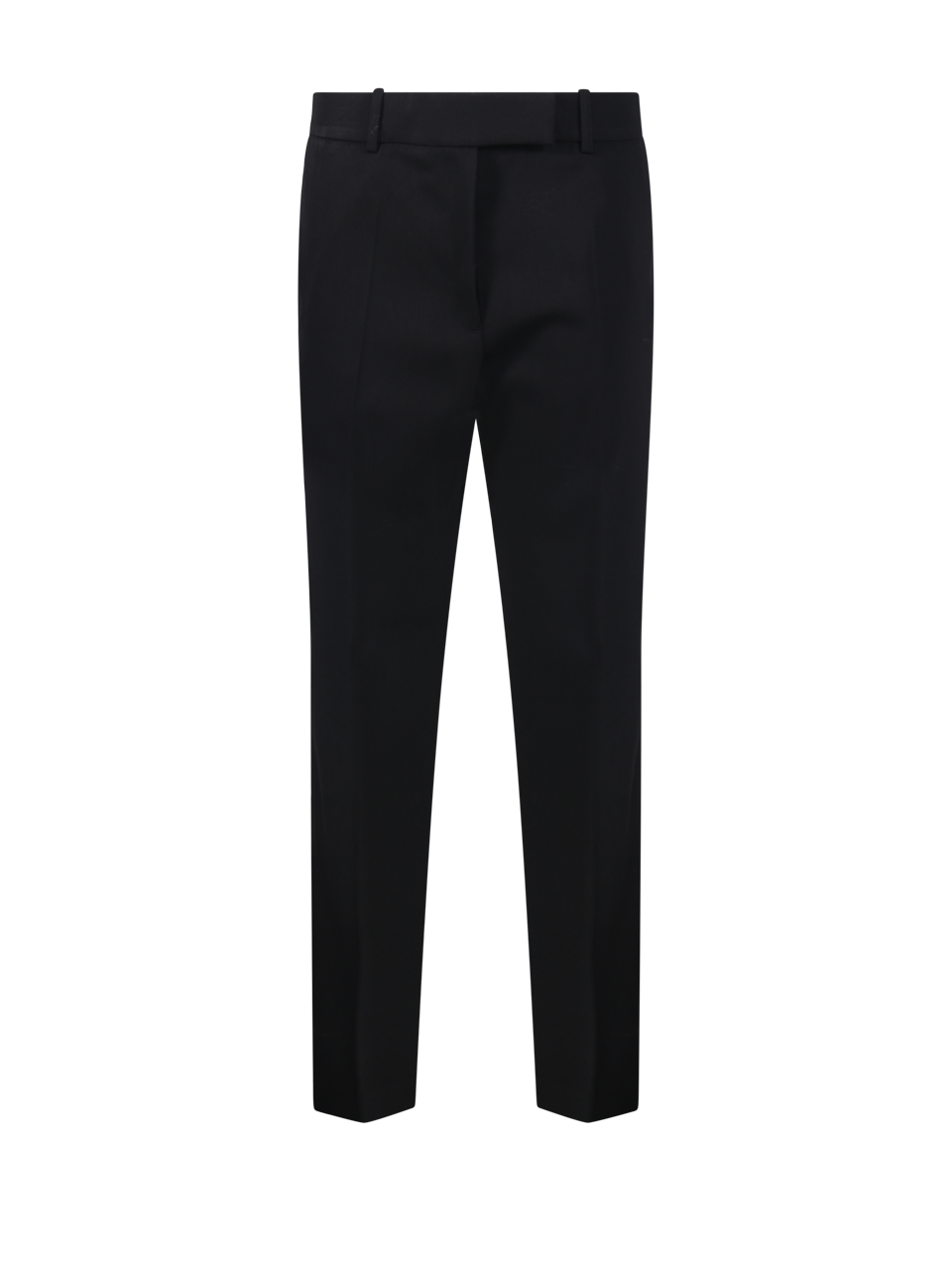WOMAN ROHE BLACK POLYESTER MIES CIGARETTE LEG TAILORED TROUSER