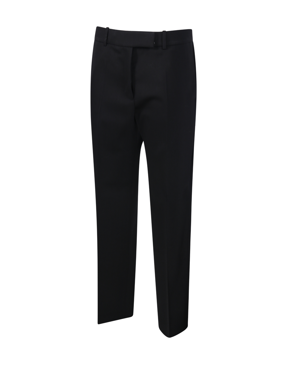 WOMAN ROHE BLACK POLYESTER MIES CIGARETTE LEG TAILORED TROUSER