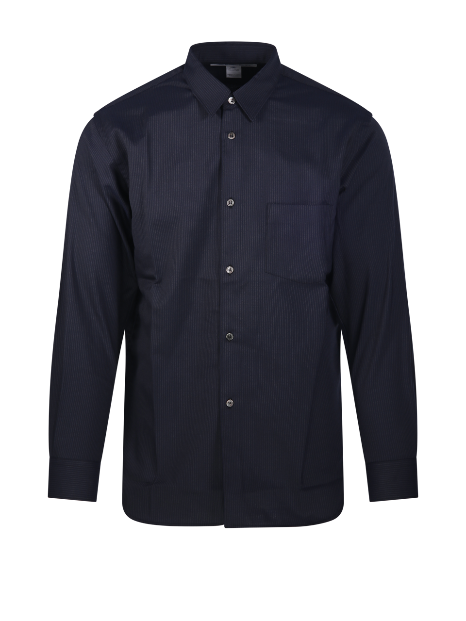 MEN COMME DES GARCONS SHIRT BLUE POLYESTER SHIRT