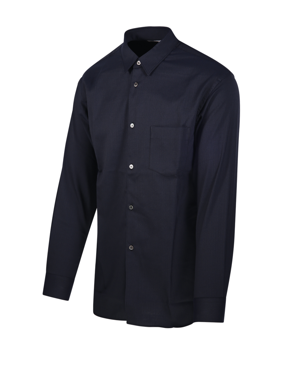 MEN COMME DES GARCONS SHIRT BLUE POLYESTER SHIRT