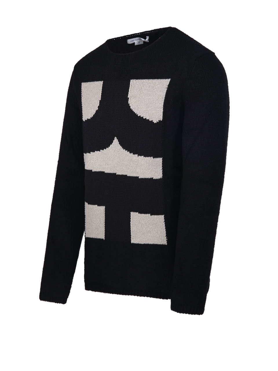 MEN COMME DES GARCONS BLACK POLYESTER SWEATER 