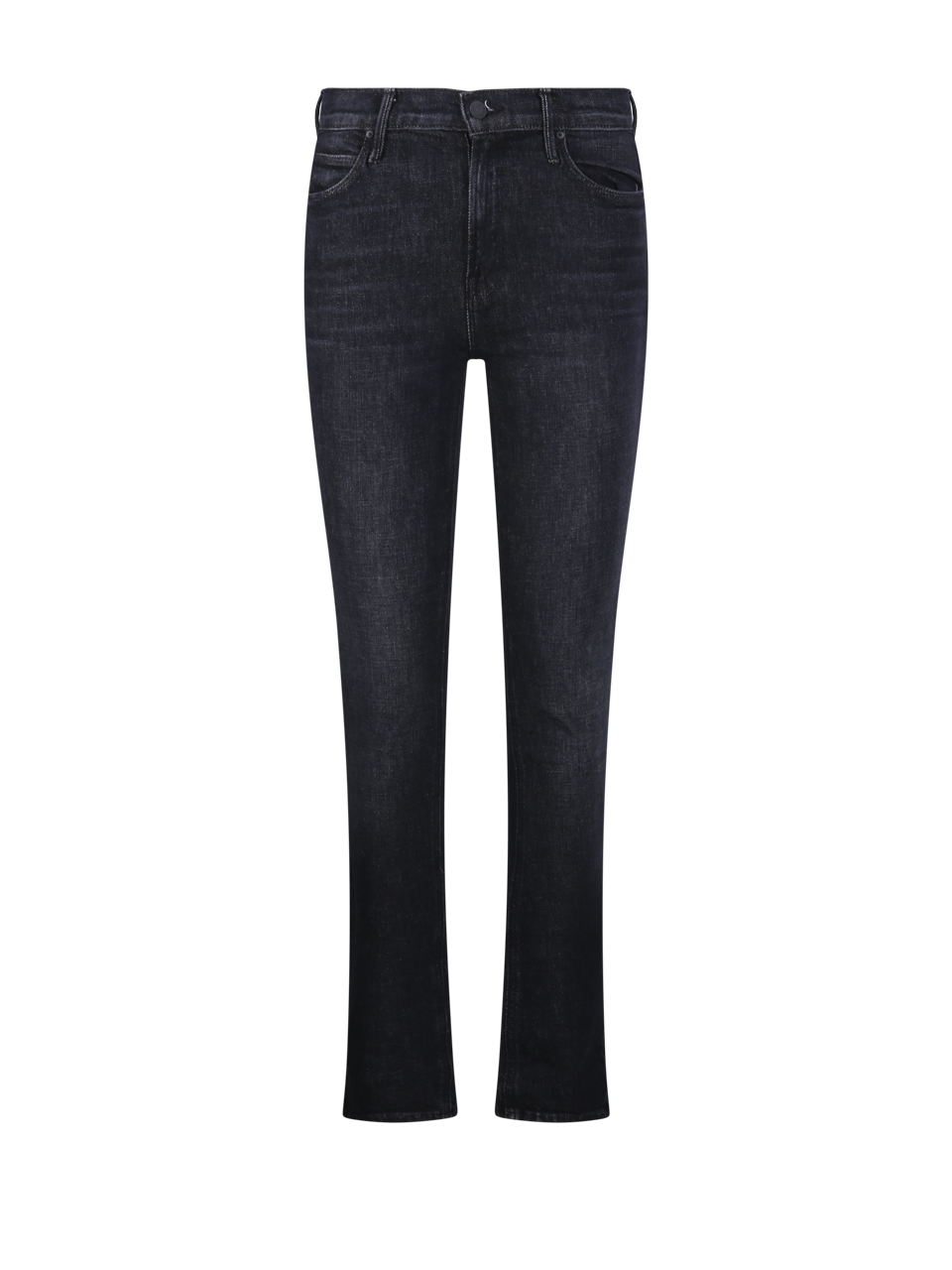WOMAN MOTHER BLUE COTTON THE MID RISE DAZZLER SKIMP JEANS