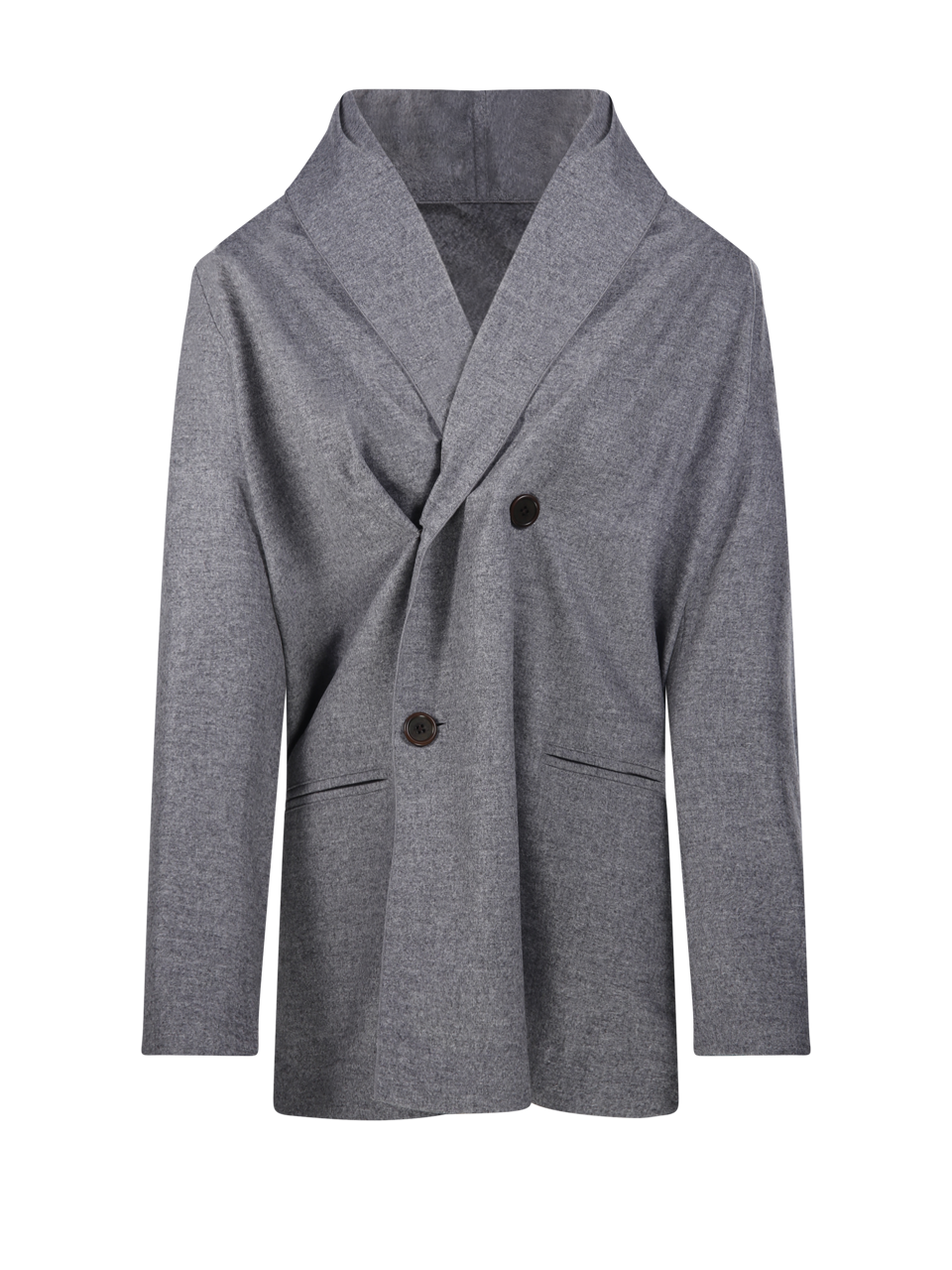 WOMAN SERIE V GREY VIRGIN WOOL BLAZER