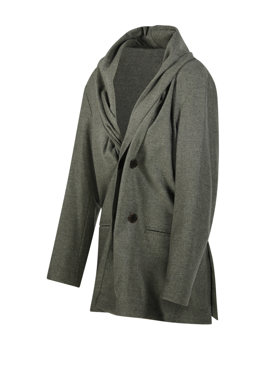 WOMAN SERIE V GREEN VIRGIN WOOL BLAZER