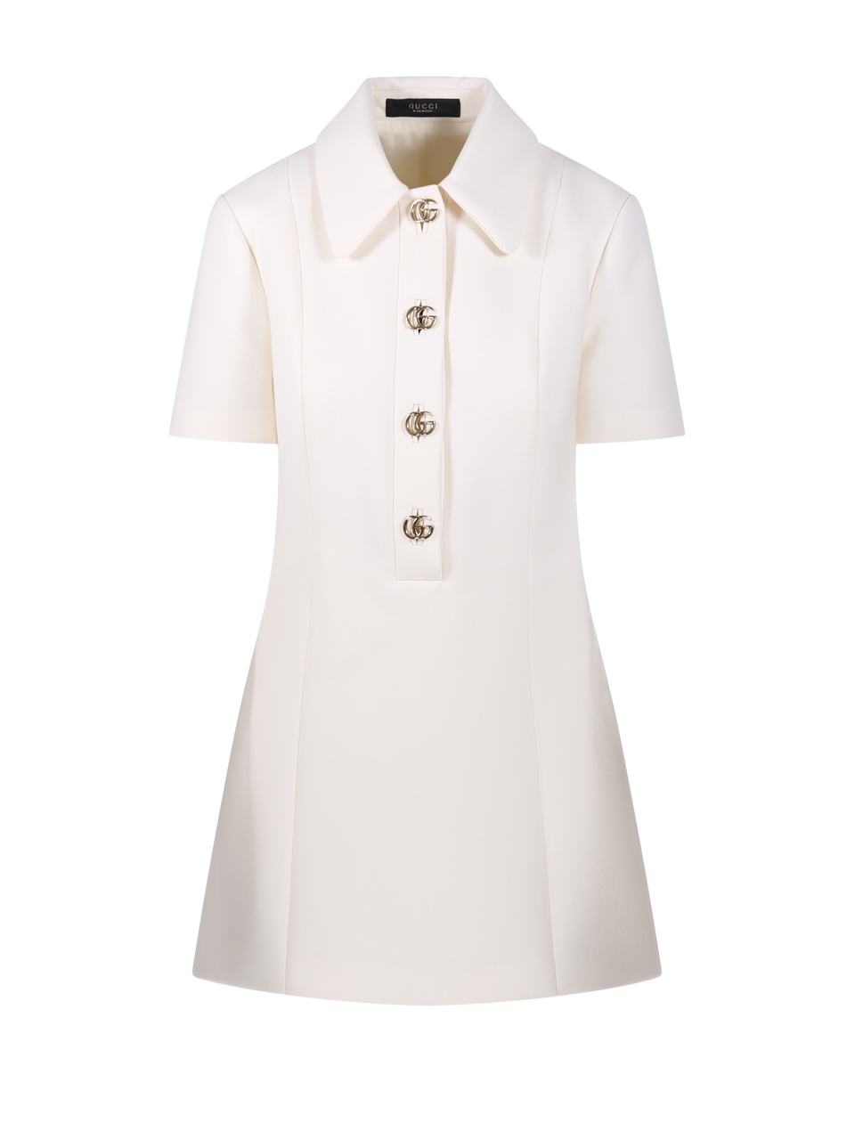 WOMAN GUCCI WHITE WOOL DRESS