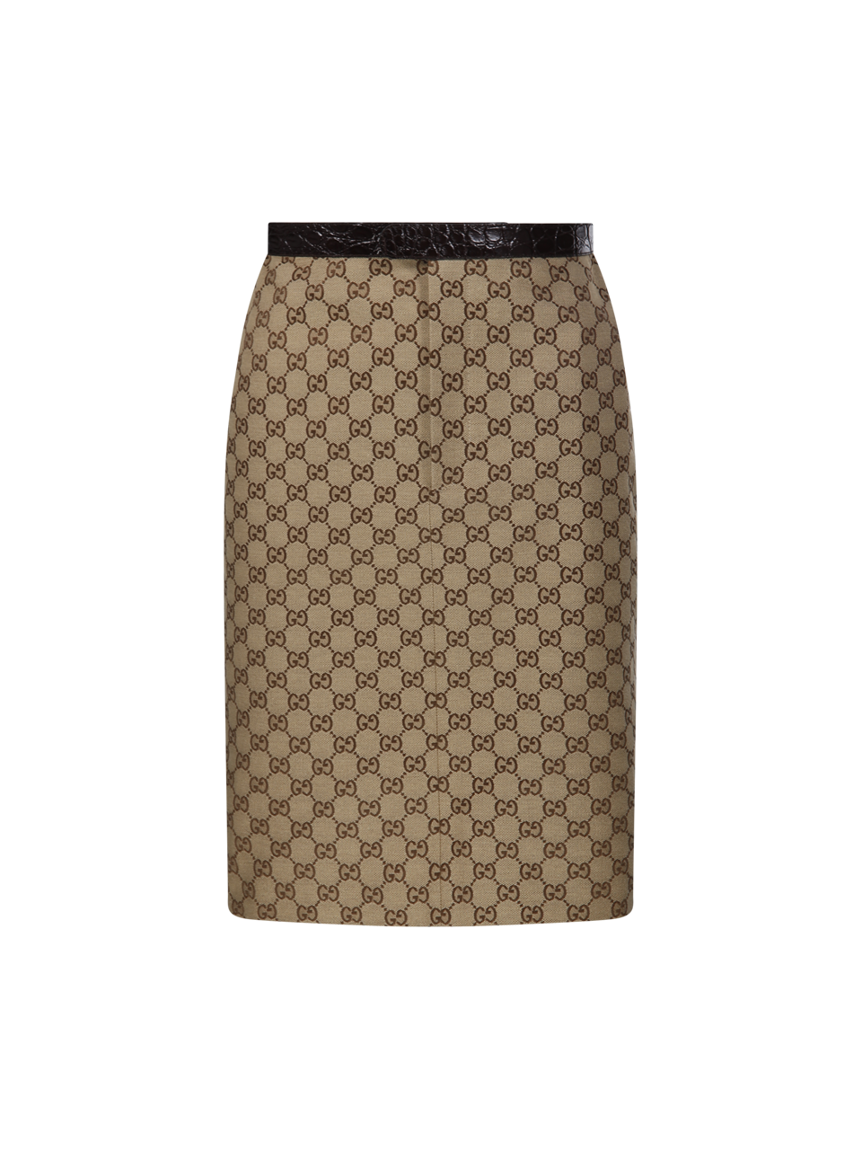 WOMAN GUCCI BEIGE COTTON SKIRT