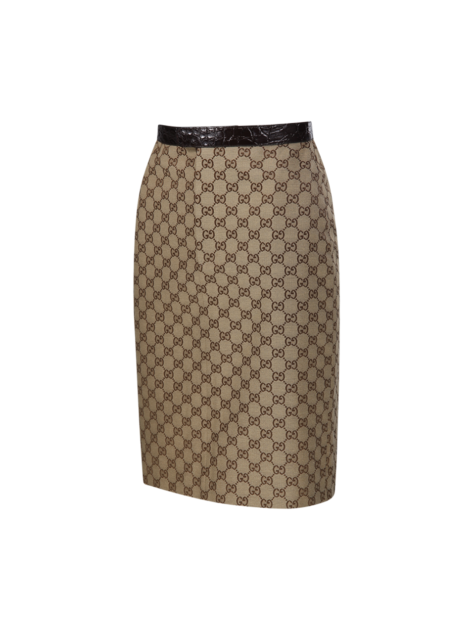 WOMAN GUCCI BEIGE COTTON SKIRT