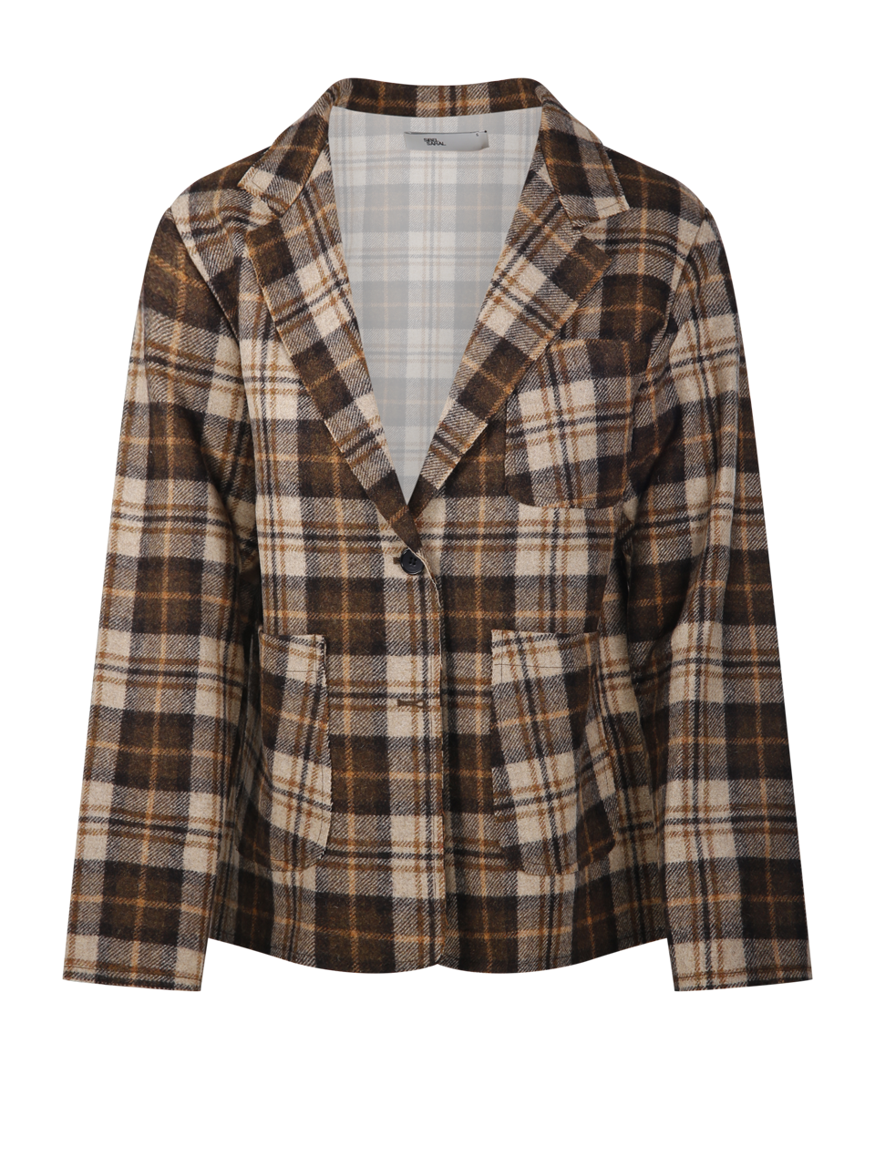 WOMAN SIBEL SARAL BROWN VIRGIN WOOL JACKET