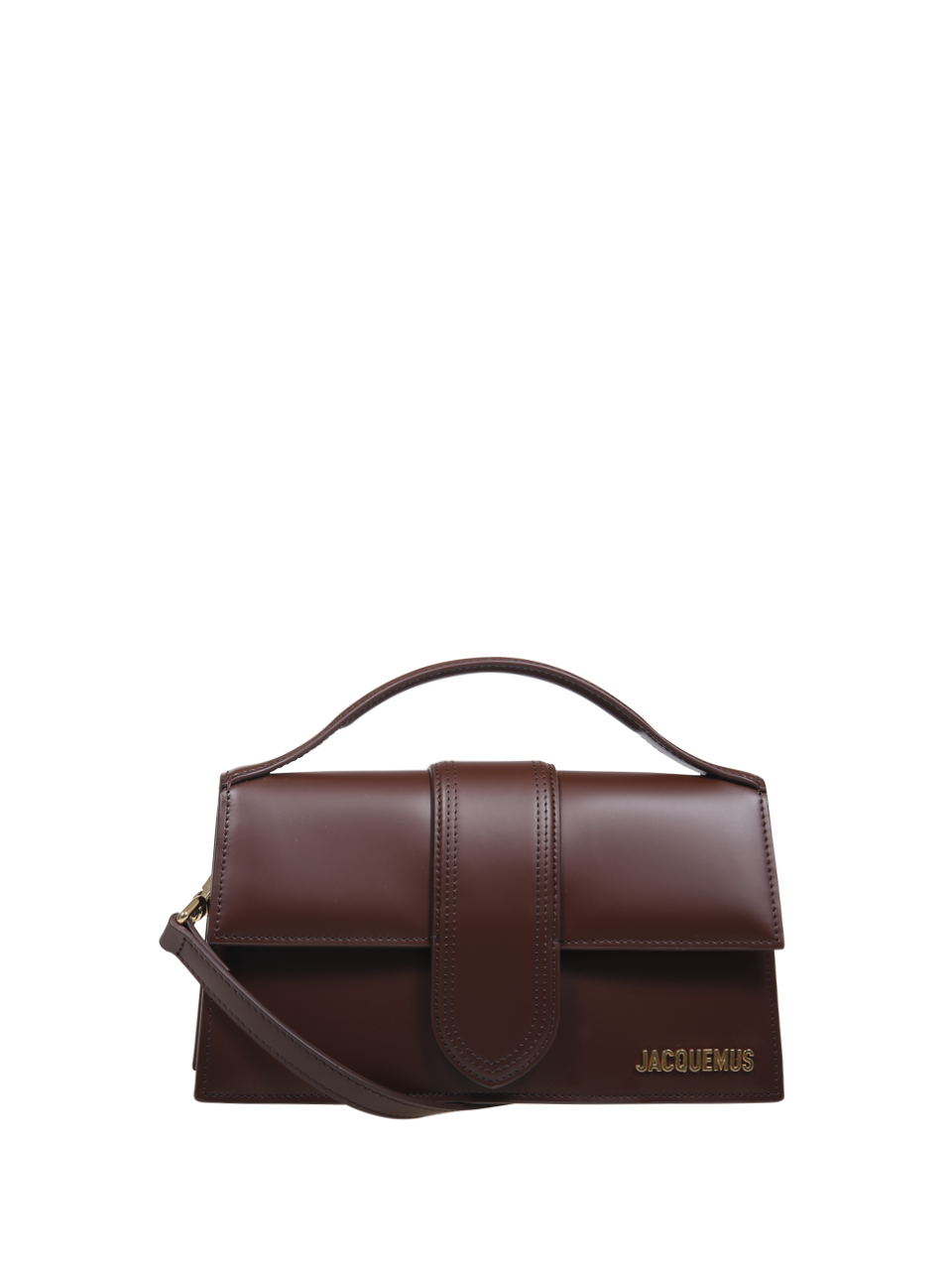 DONNA JACQUEMUS BORSA LE GRAND BAMBINO IN PELLE MARRONE 