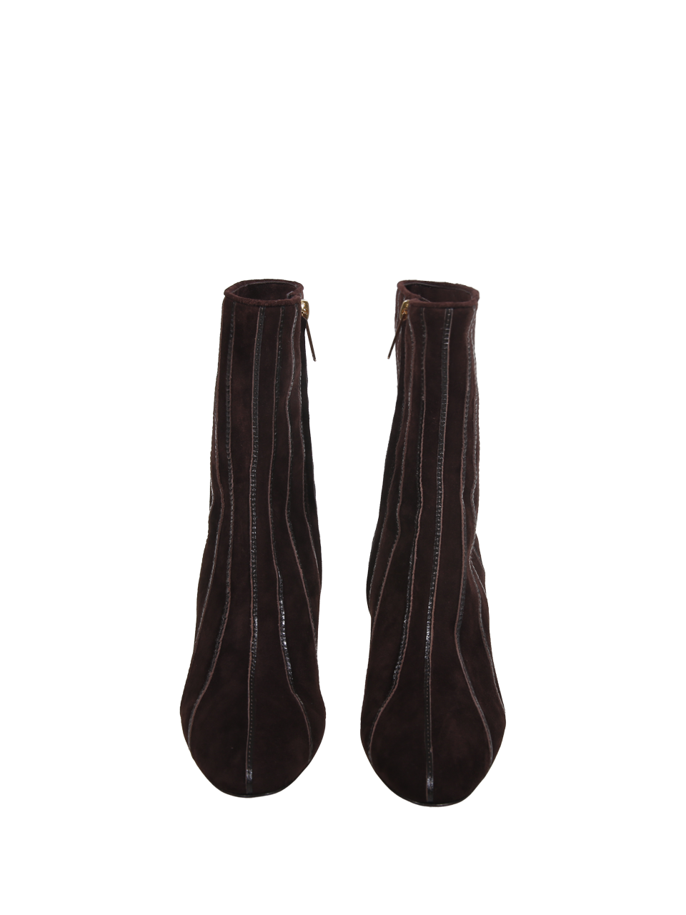 WOMAN HERBERT LEVINE BROWN LEATHER A FINE LINE BOOT 