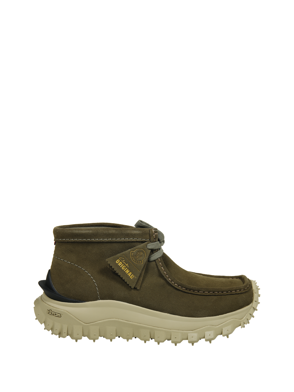 MEN MONCLER GREEN REAL LEATHER TRAILGRIP WALLABEE GTX BOOT