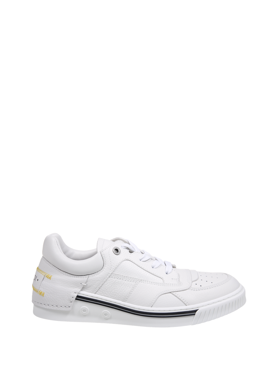 MEN FENDI WHITE CALF LEATHER SNEAKER