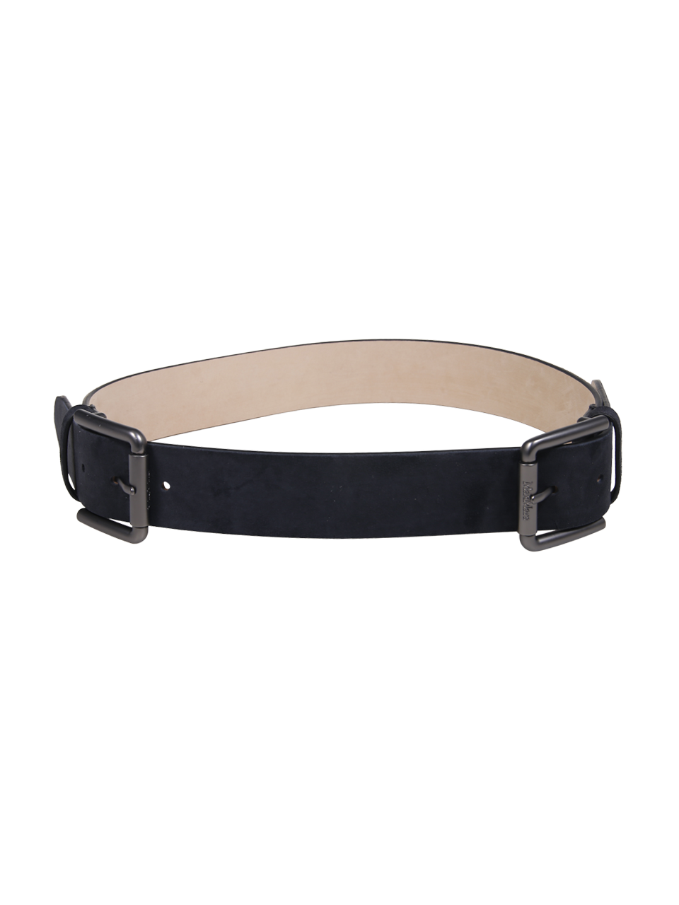 WOMAN MAXMARA GREY LEATHER UNNO BELT