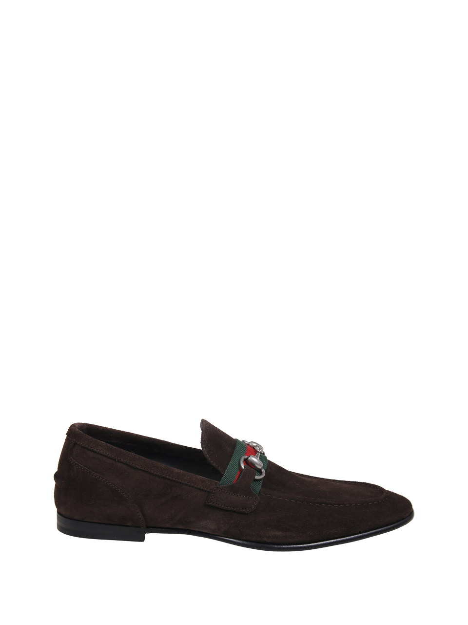 MEN GUCCI BROWN LEATHER NEW POWER 2.0 MOCCASIN
