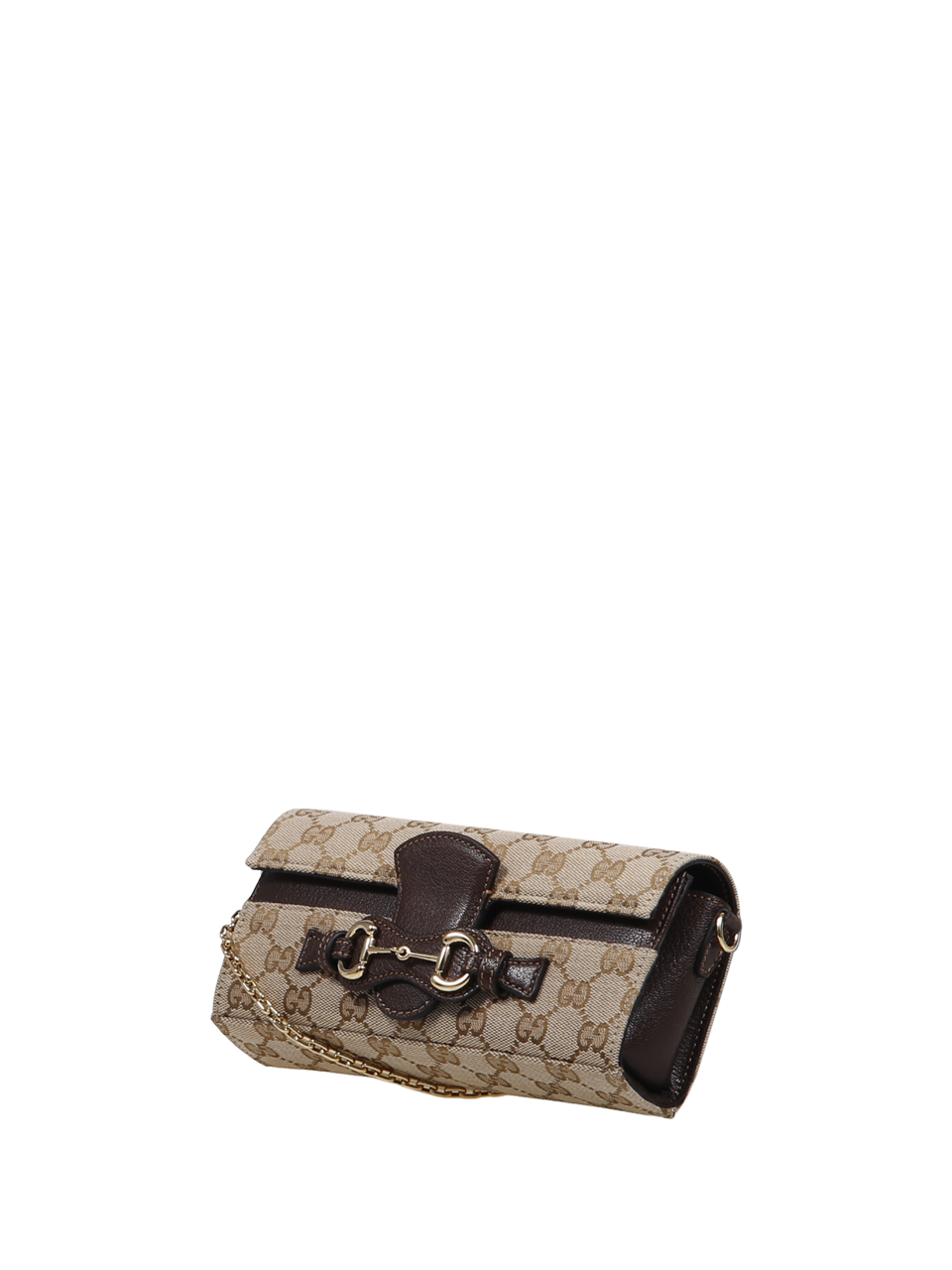 WOMAN GUCCI BEIGE LEATHER CHAIN WALLET