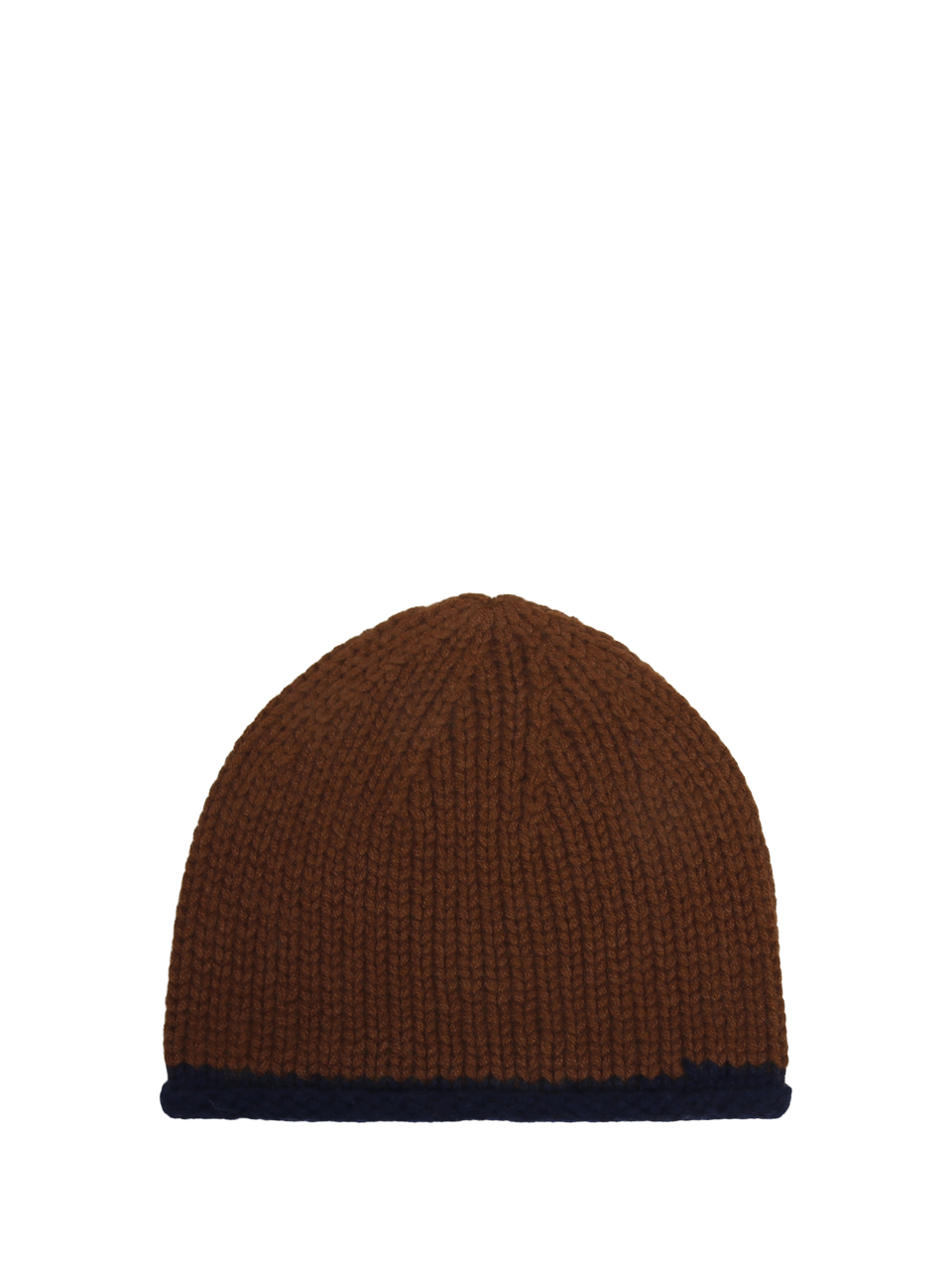 WOMAN OATS & RICE (M&O) ORANGE ORGANIC COTTON COTTAGE HAND KNITTED ROLLED EDGE BEANIE