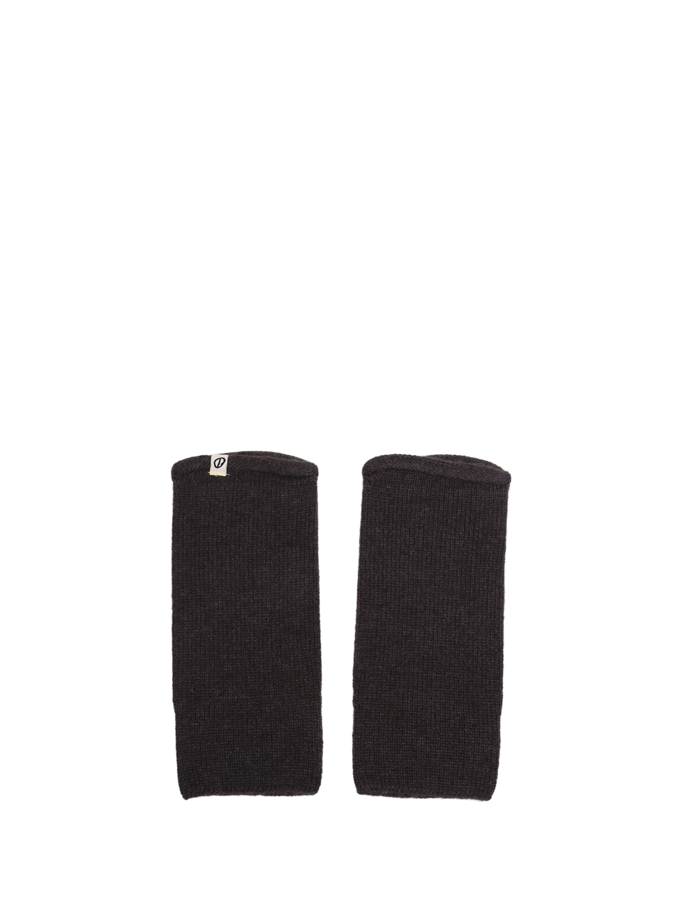 WOMAN OATS & RICE (M&O) BROWN ORGANIC CASHMERE NORI WRIST WARMERS GLOVES