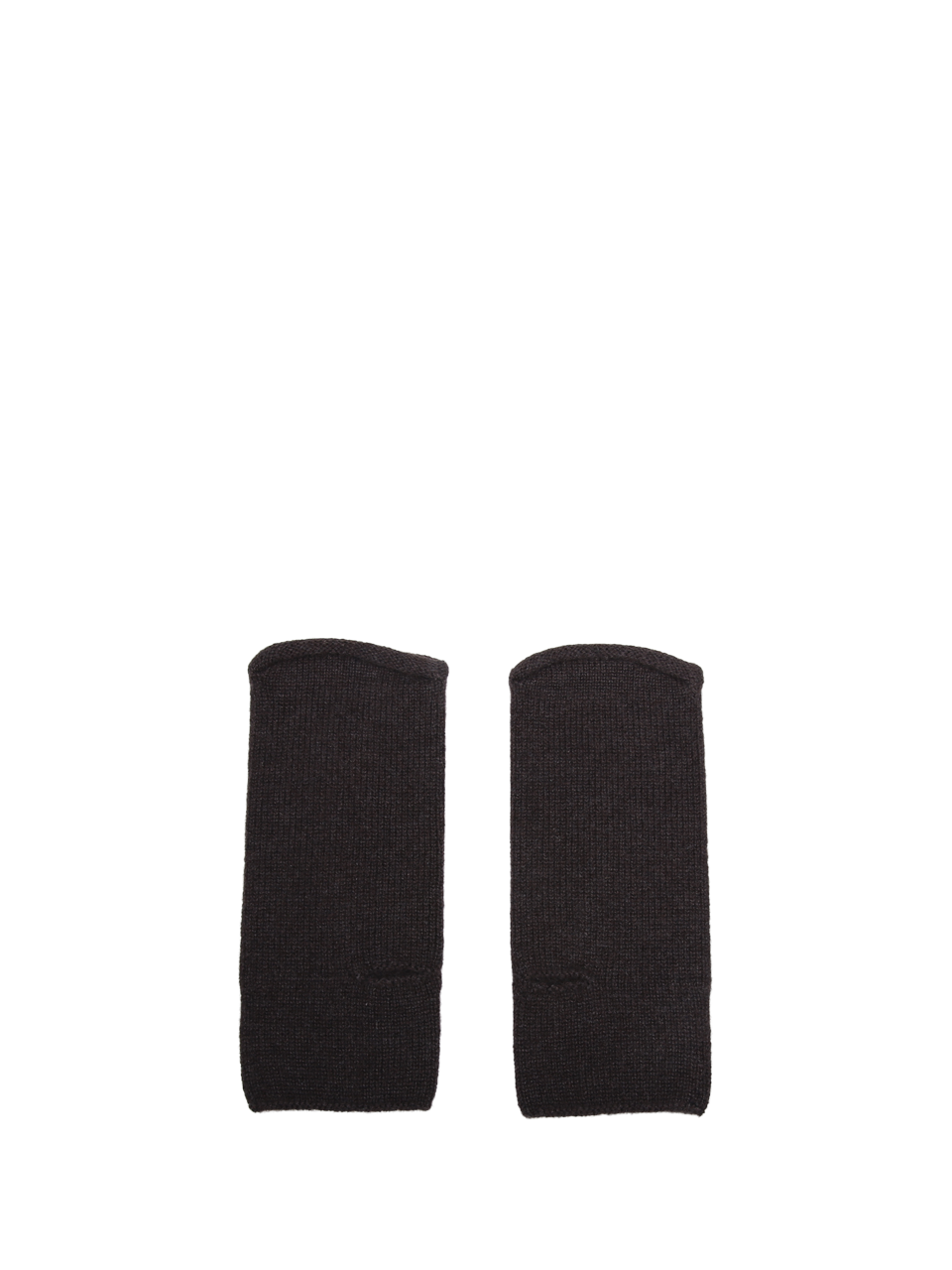WOMAN OATS & RICE (M&O) BROWN ORGANIC CASHMERE NORI WRIST WARMERS GLOVES