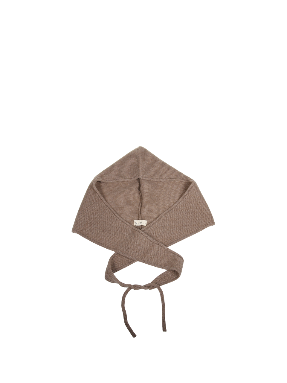 WOMAN OATS & RICE (M&O) BEIGE ORGANIC CASHMERE EDEN CASHMERE HOODED SCARF