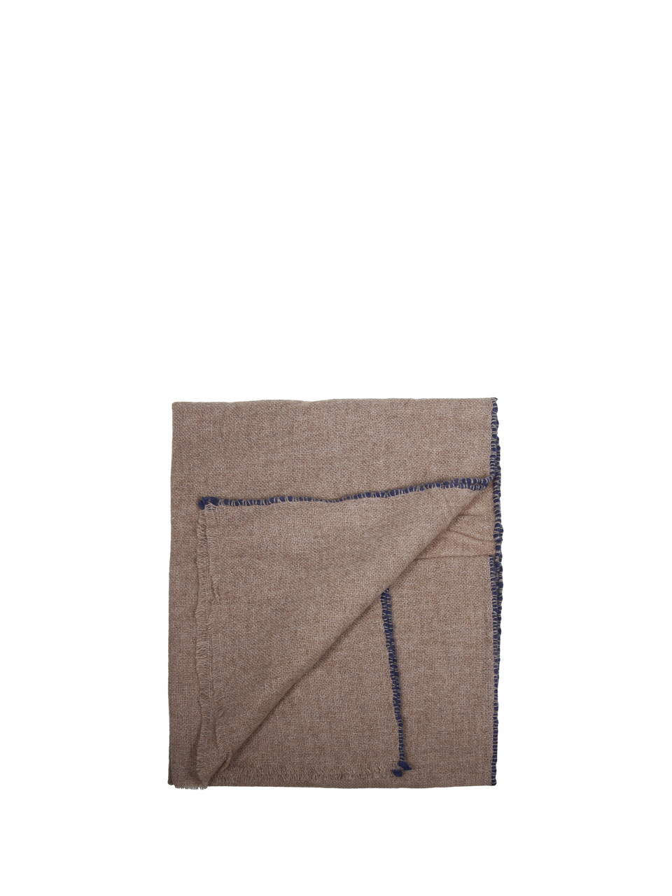 WOMAN OATS & RICE (M&O) BEIGE ORGANIC CASHMERE WEAVER SCARF 