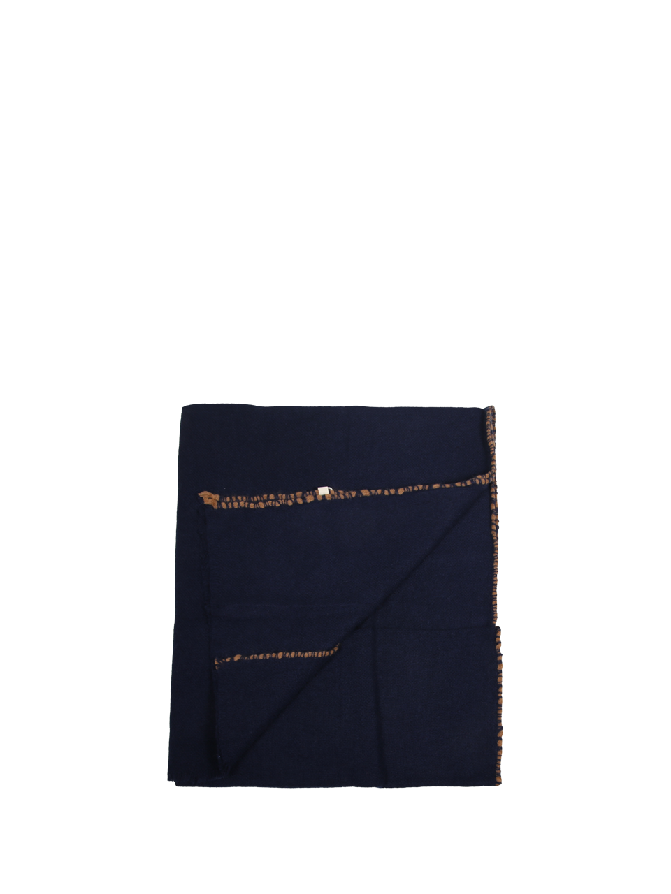 WOMAN OATS & RICE (M&O) BLUE ORGANIC CASHMERE WEAVER SCARF 