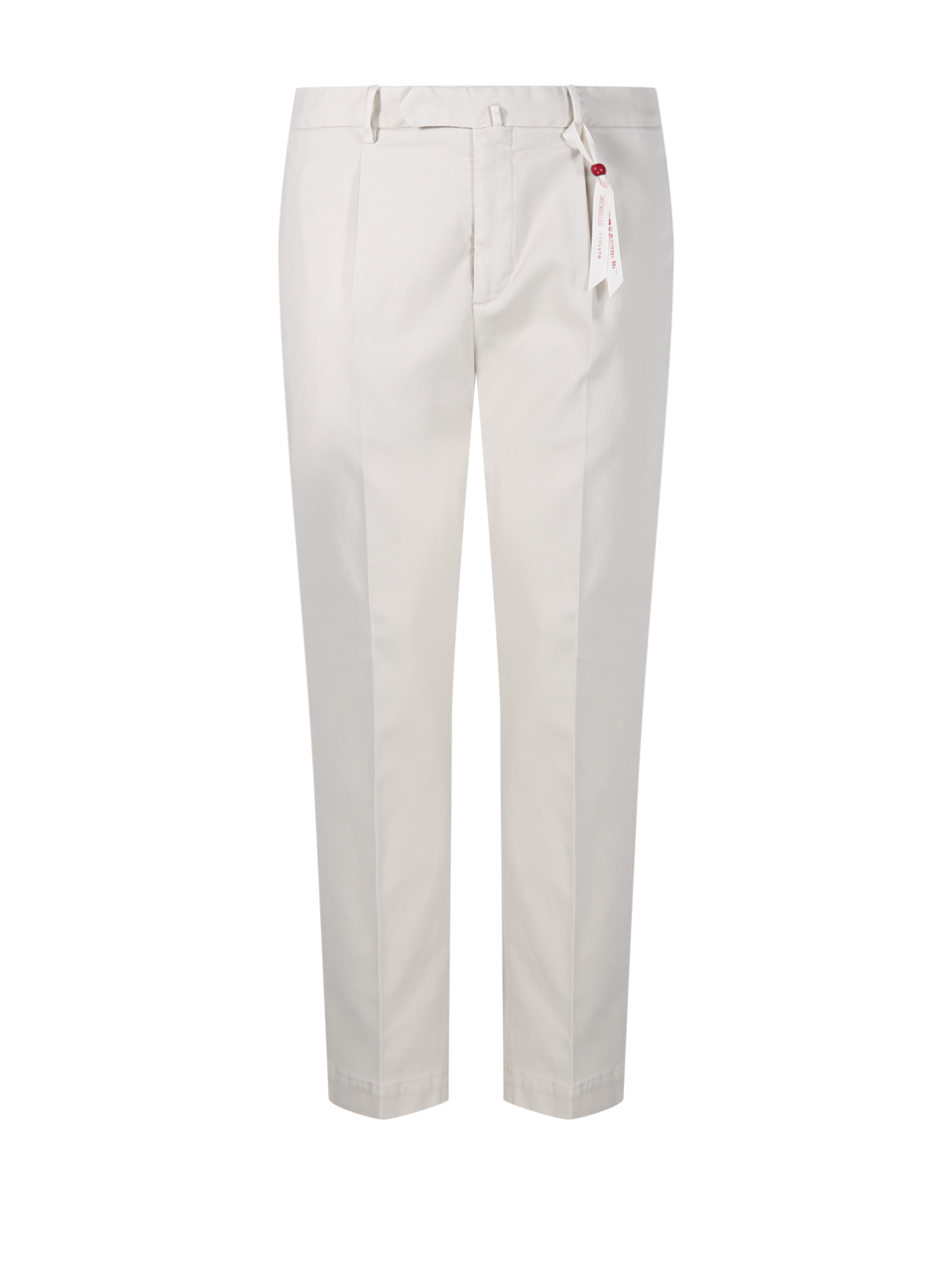 UOMO SANTANIELLO PANTALONI ARECHI  IN COTONE BIANCO 