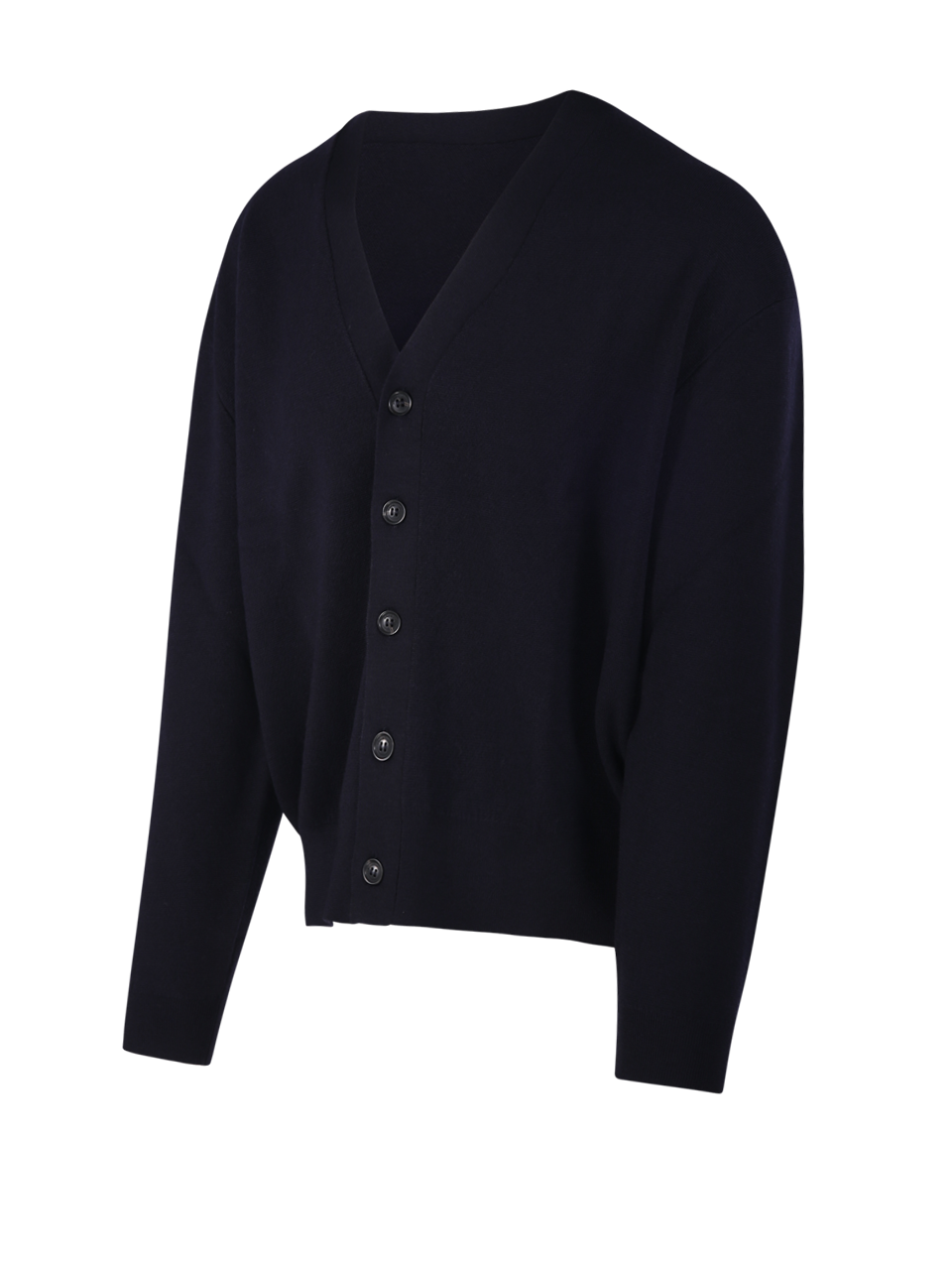MEN DIANA STUDIO BLUE MERINO WOOL CARDIGAN