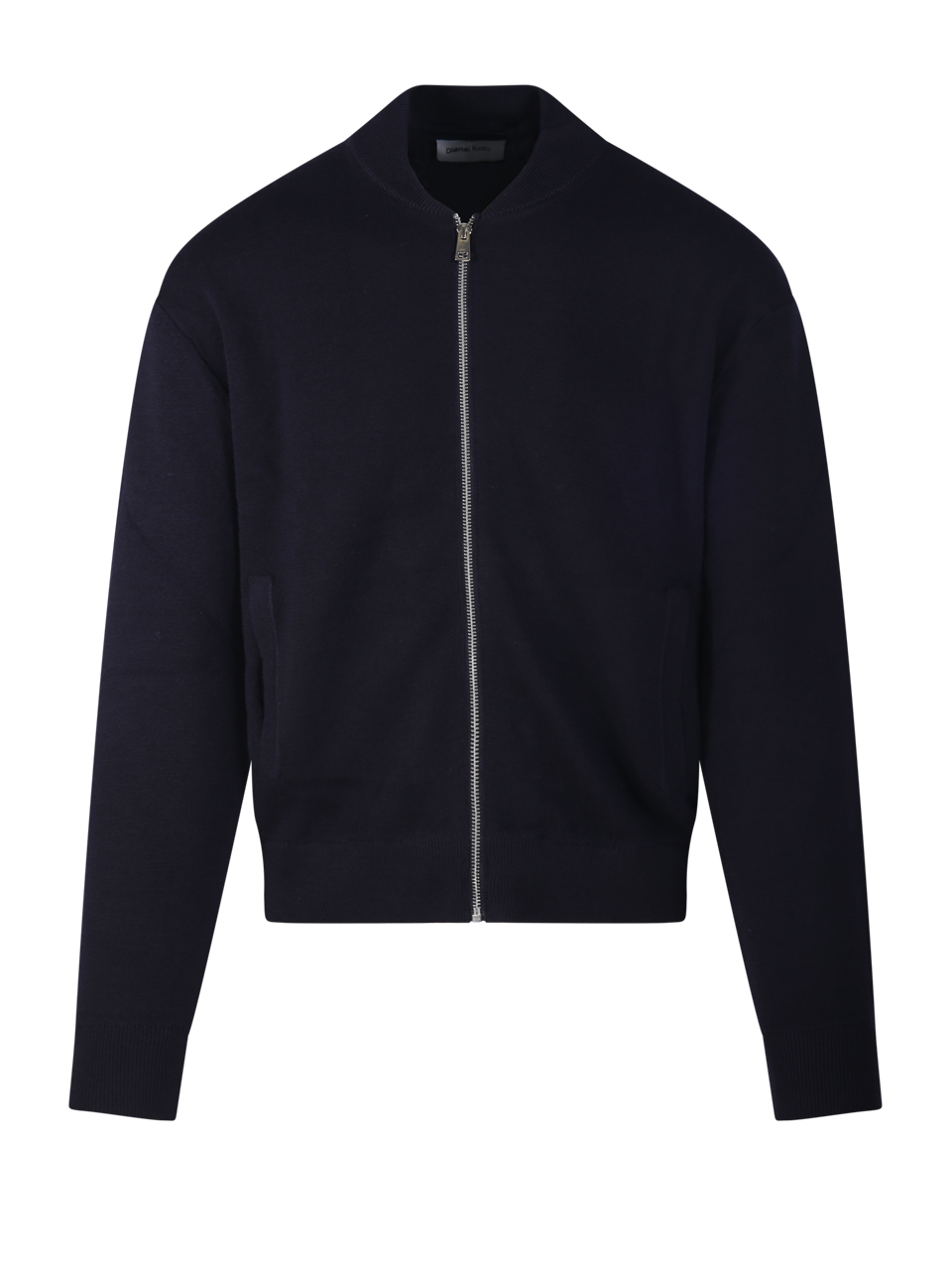 MEN DIANA STUDIO BLUE MERINO WOOL BOMBER JACKET